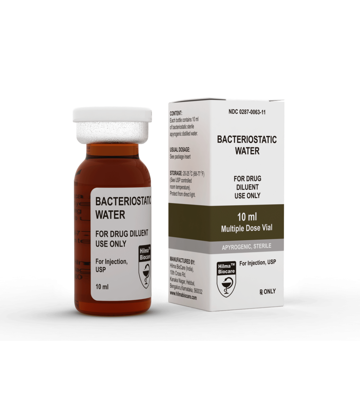 Bacteriostatic Water - 1vial/10 ml - Hilma Biocare